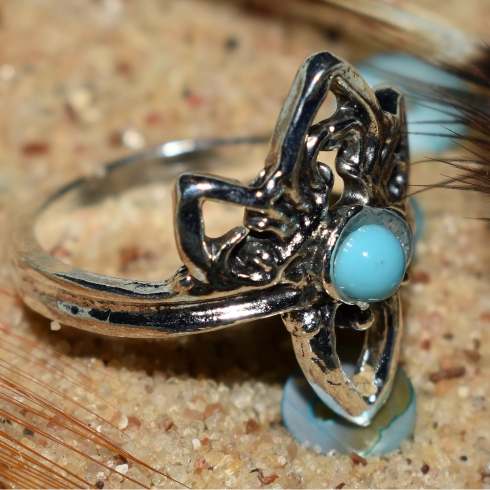 Boho Faux Turquoise Stacking Ring